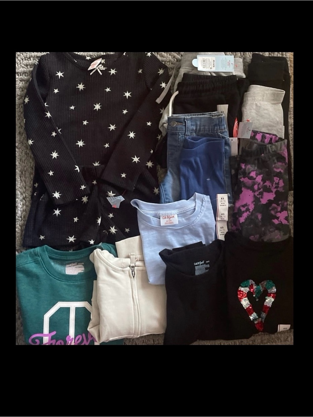Cat & Jack Girls Clothing Bundle XS(4/5), NWT